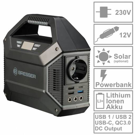Bateria externa portátil Bresser de 42000 mAh
