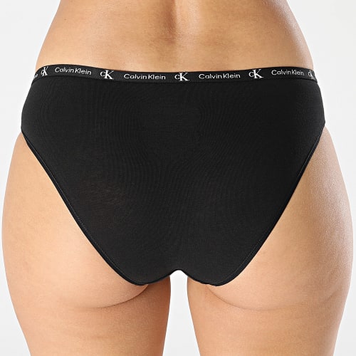 Lot De 2 Culottes Femme QD3991E Noir Jaune