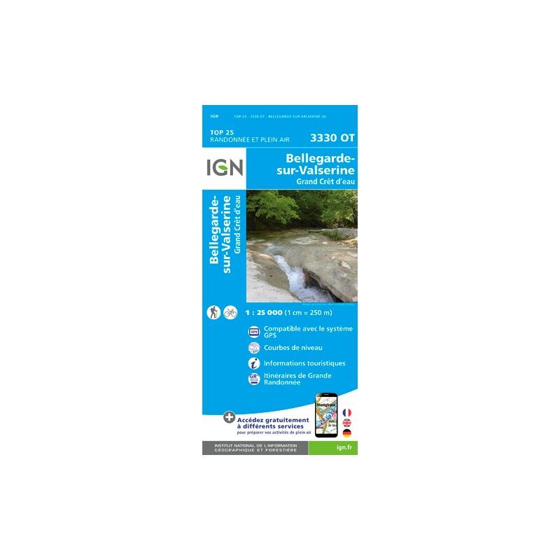 Bellegarde Sur Valserine / Grand Cret D'Eau - Carte topographique