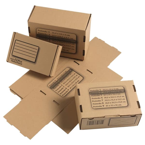 Pack&Post PostBox 8 Brun 108x102x7 mm - (25 stk.)