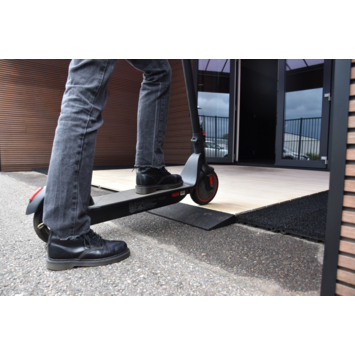Rubber oploopprofiel 50x20 cm, dikte van 8 tot 43 mm - 2 stuks per pak