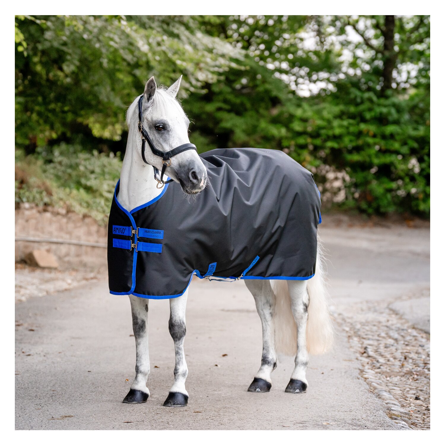HORSEWARE Weidedecke AMIGO Ripstop 900 Denier, 50g - black/classic blue