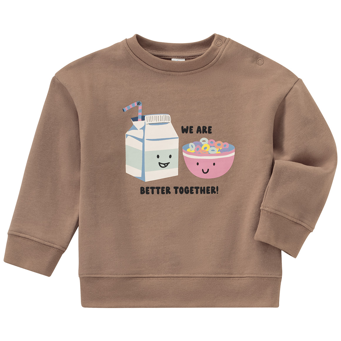 Topomini Baby Sweatshirt und Leggings im Set hellbraun / creme