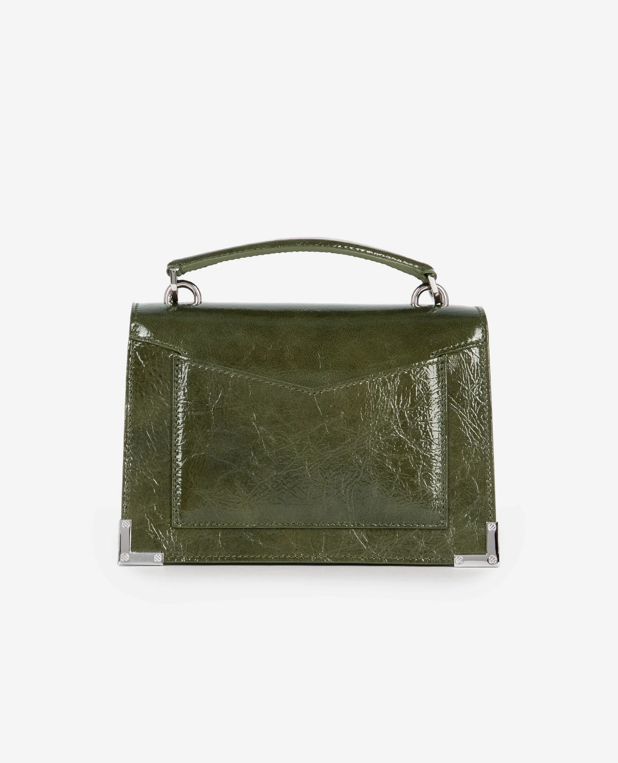 Sac Emily small en cuir vert