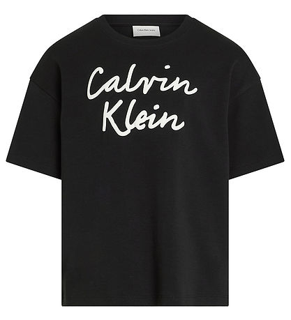 Calvin Klein T-Shirt - Logo-Schriftzug - Ck Black