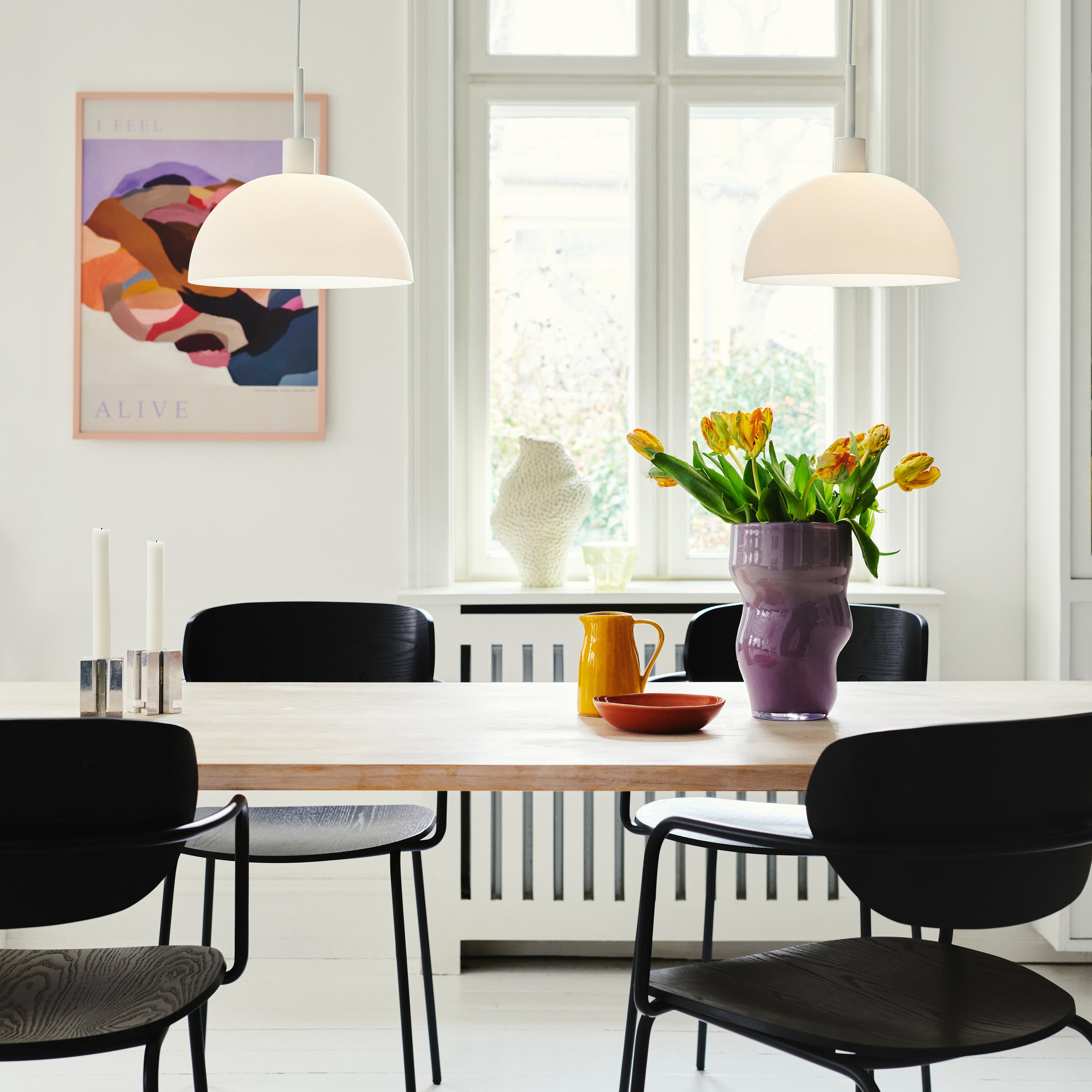 Nordlux Ellen Hanglamp - Ã 30 cm - Opaal Wit