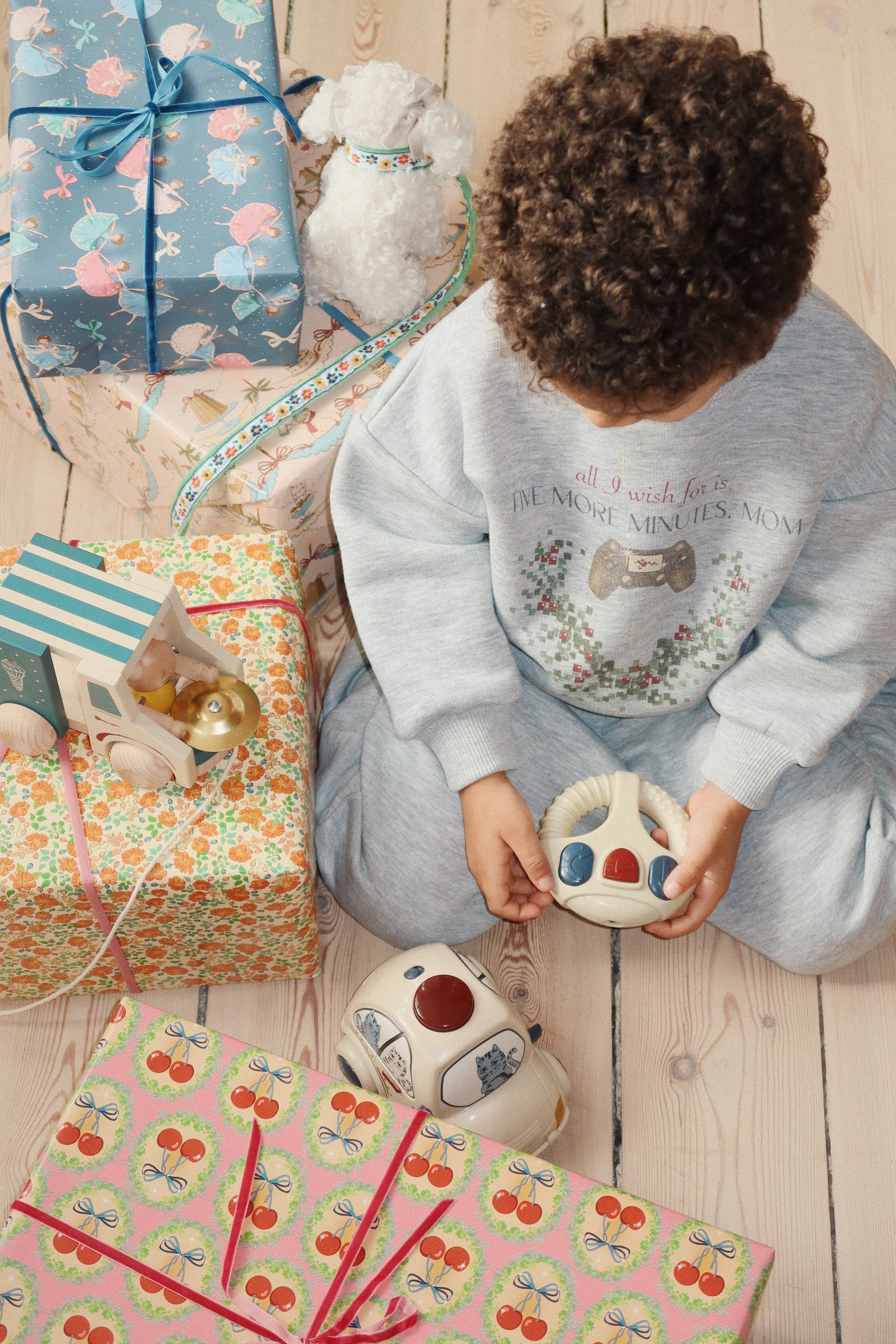 lou sweatshirt - grey melange - 6M