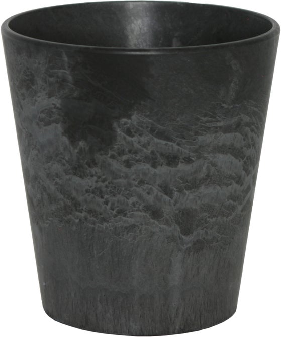 Artstone bloempot Claire D13 H14 cm zwart