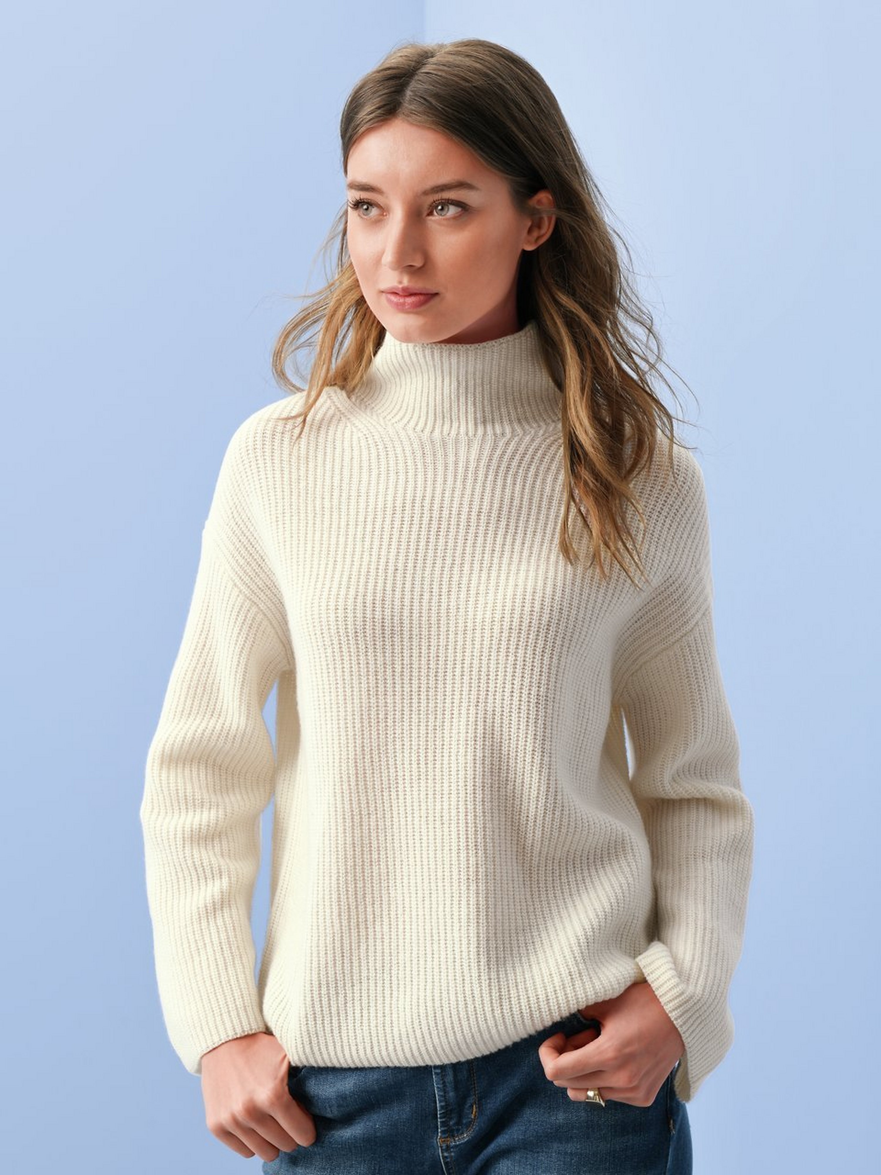 Pullover mit Stehkragen