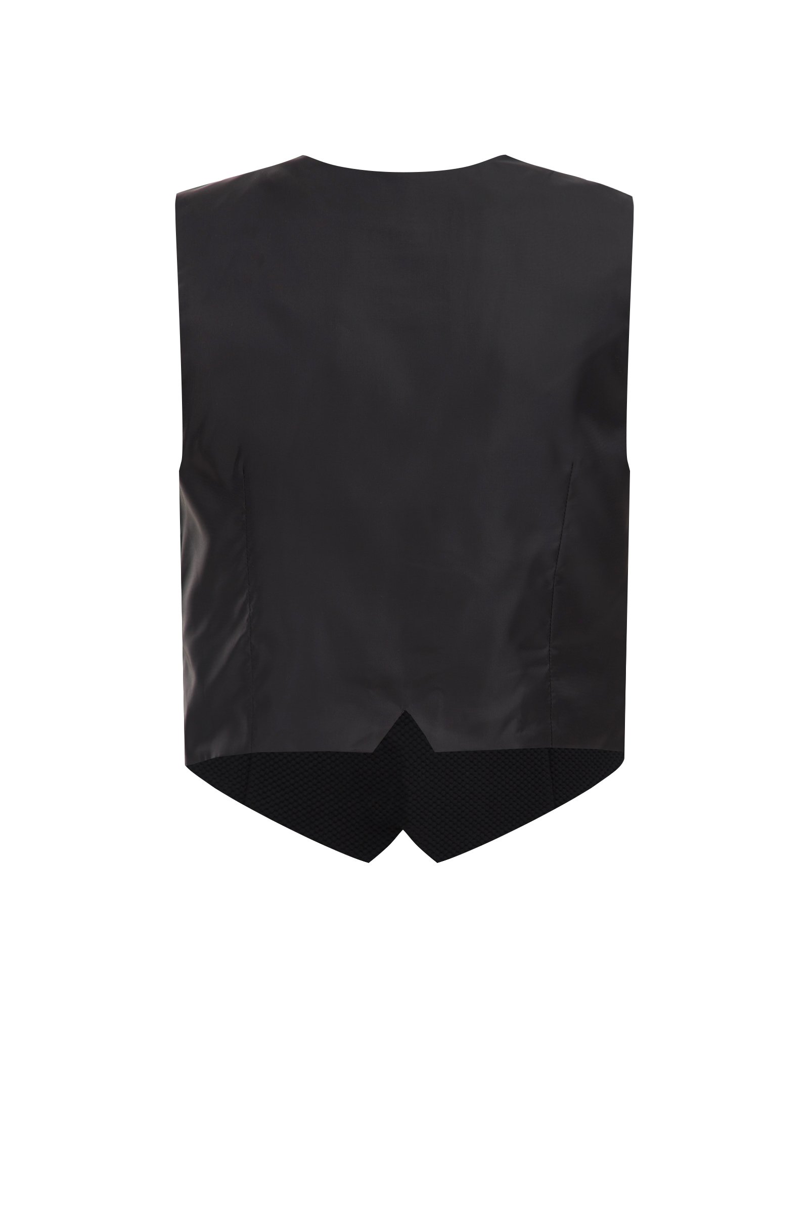Jongens slim fit gilet met structuur WE Fashion Zwart