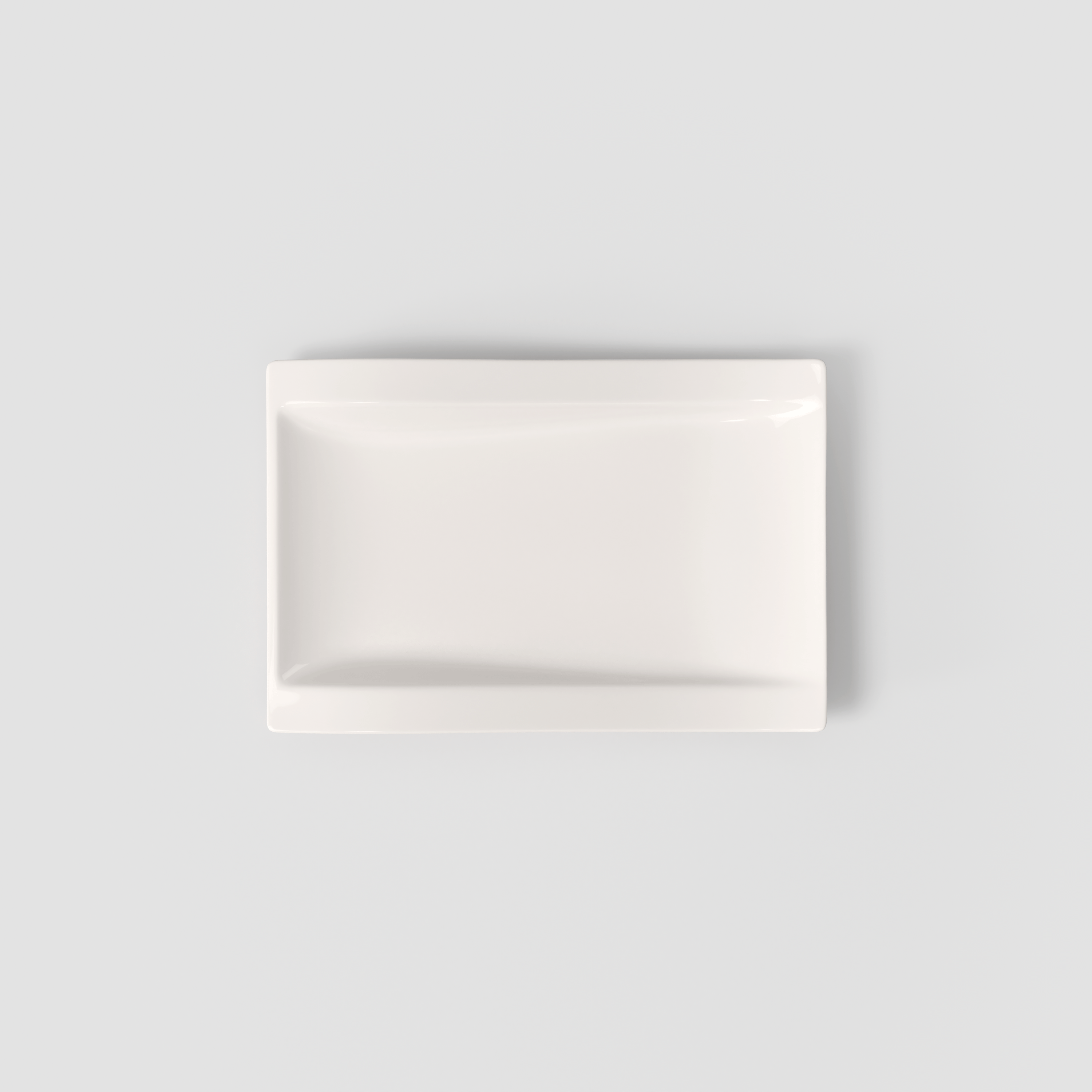 NewWave Buffet plate White, 14.8'' x 9.9'', Premium Porcelain