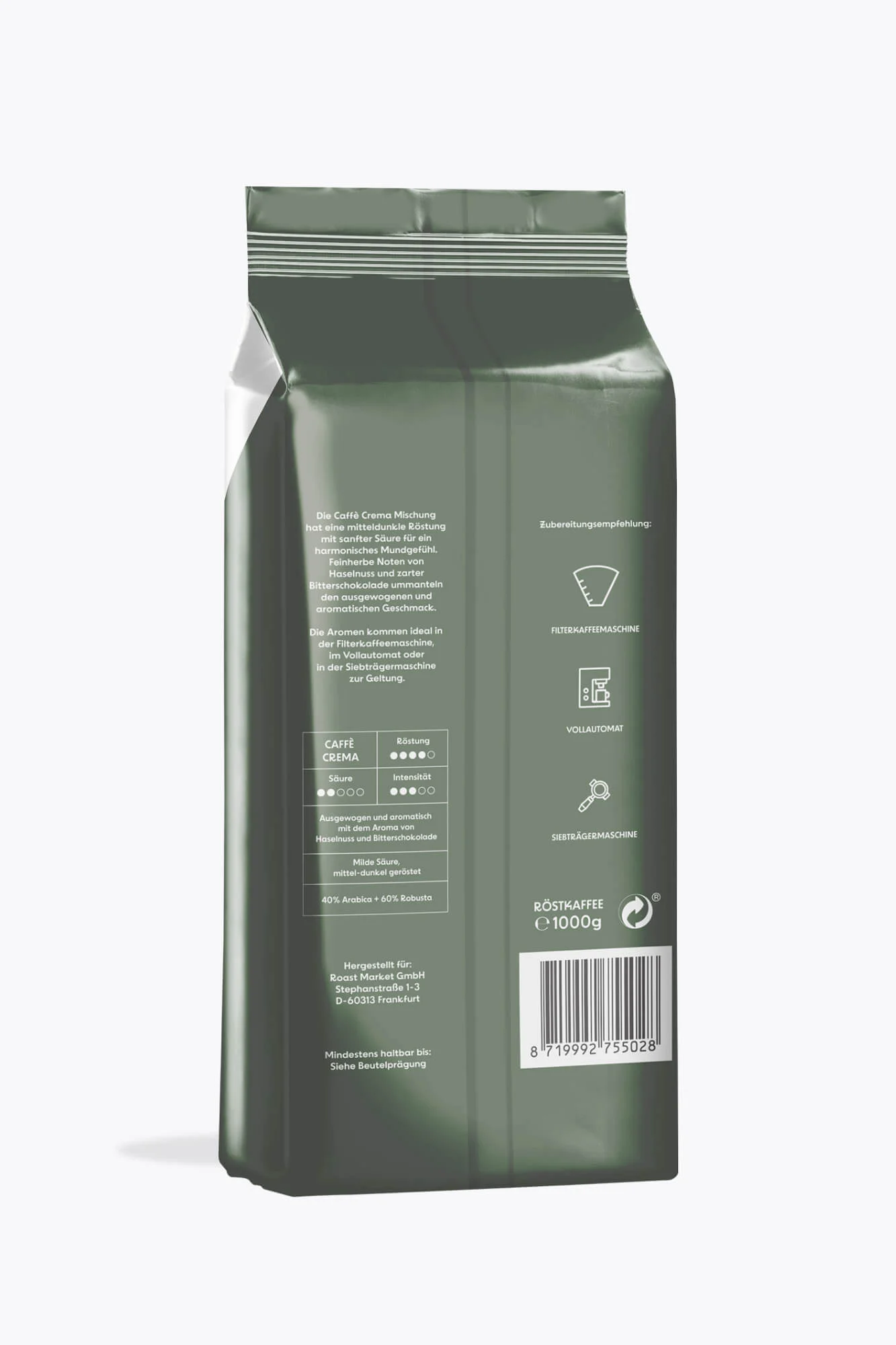 Caffè Monicella Vollautomaten Set 2x2kg