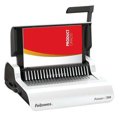 Fellowes Pulsar +300 - machine à relier / relieuse perforeuse manuelle - perfore 20 feuilles - relie 300f