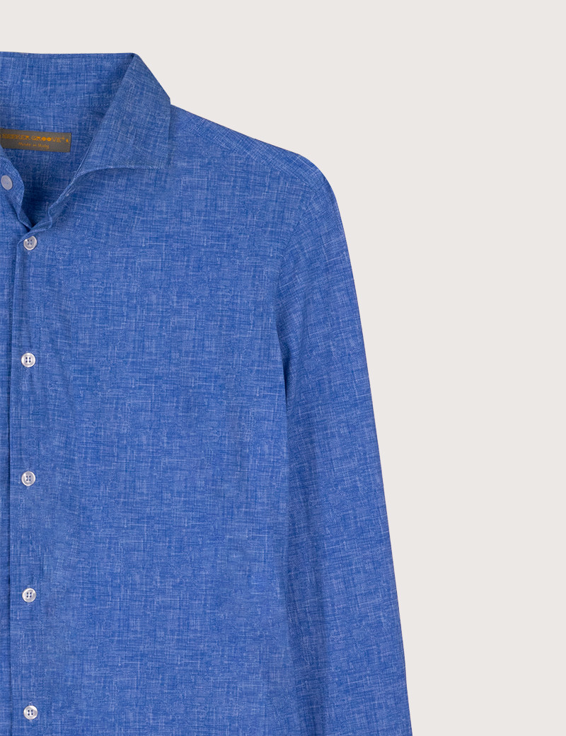 SEEKER GROOVE CHEMISE MANCHES LONGUES AZUR