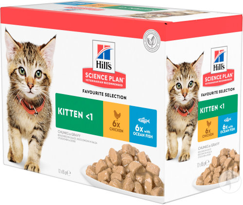 Hill's Science Plan Féline Chaton Développement Sain Mix 12x85g