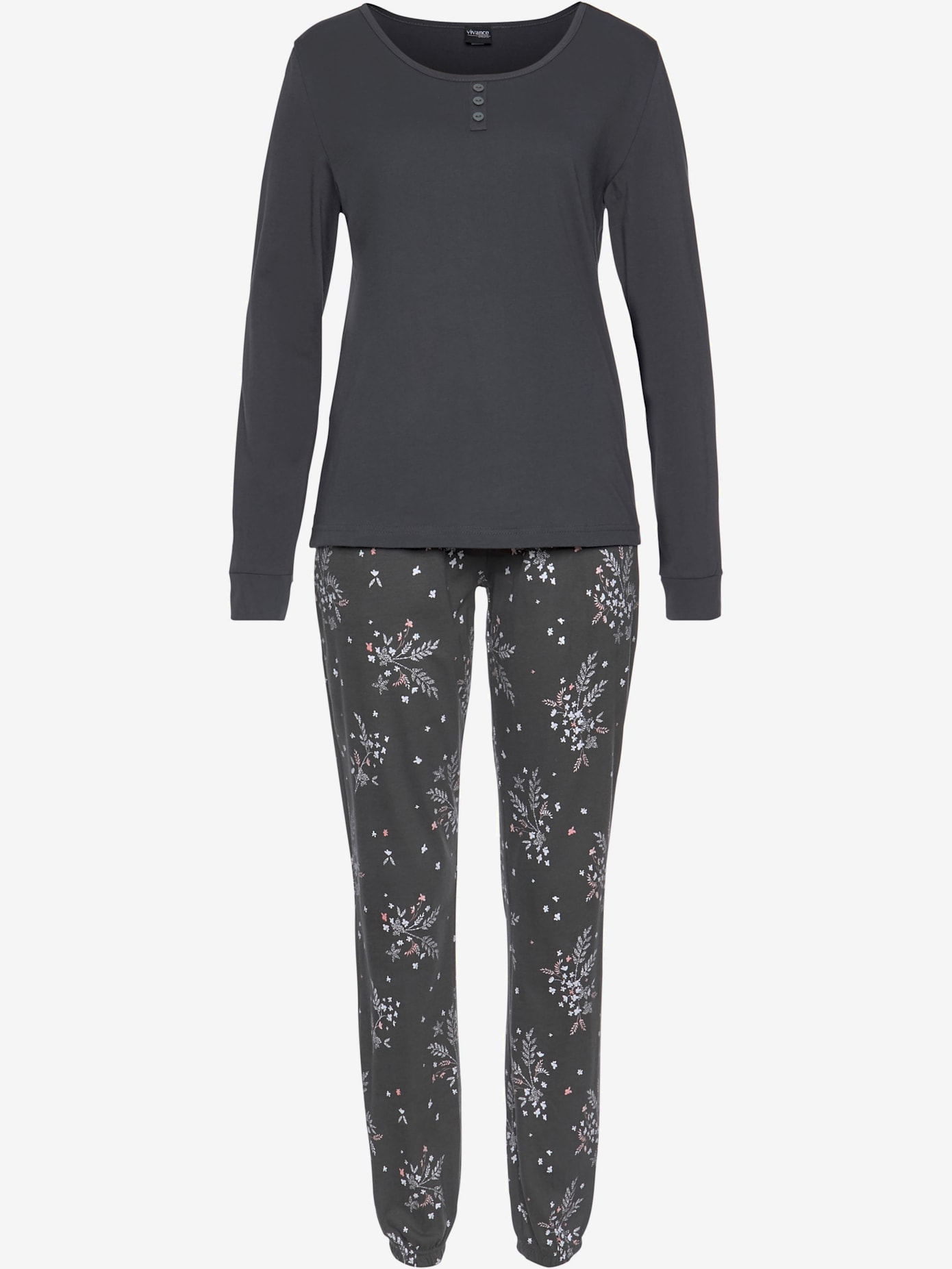 Lot de 2 pyjamas avec imprimé branches florales