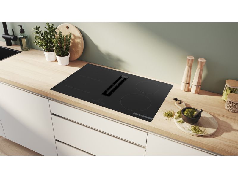 Bosch Induktionskochfeld PVS801B16E Induktionskochfeld mit integriertem Dunstabzug