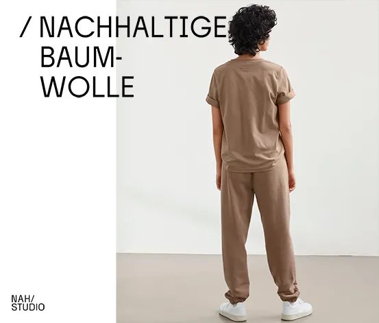 NAH/STUDIO Jogginghose | nachhaltige Baumwolle, hazelnut