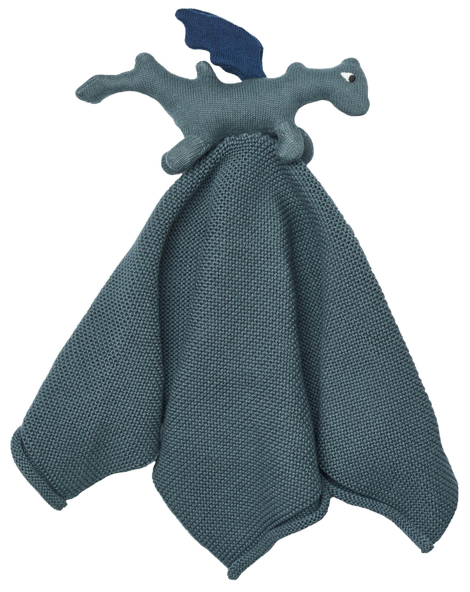 Schmusetuch MILO DRAGON (35x35) in whale blue