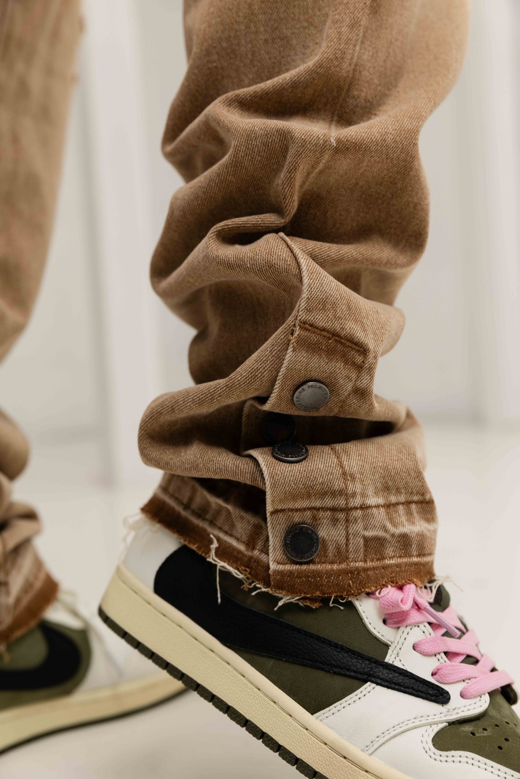 Project x Paris Large D'ensemble Jeans Heren Lichtbruin