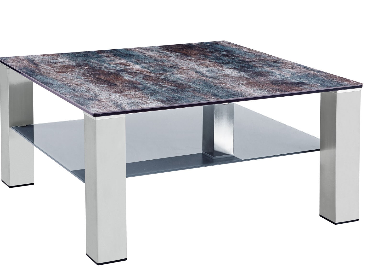 Couchtisch ALTEA Edelstahl /Glas