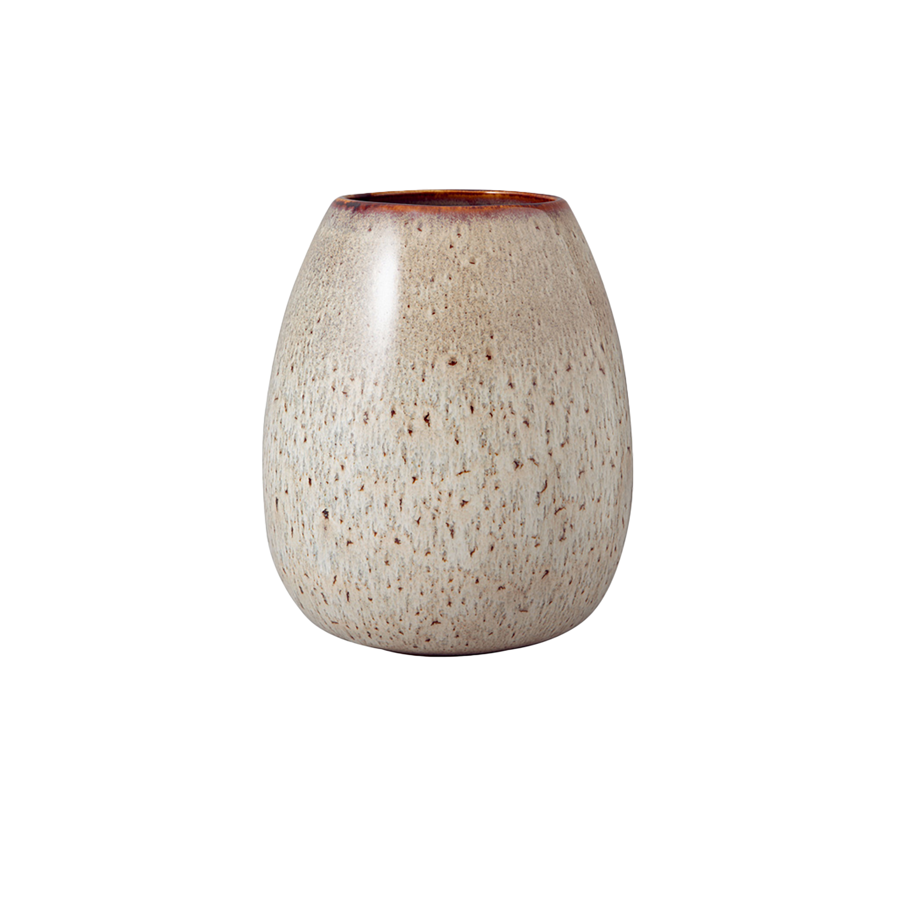 Lave Vase Beige, 5.7'' x 6.9'', earthenware