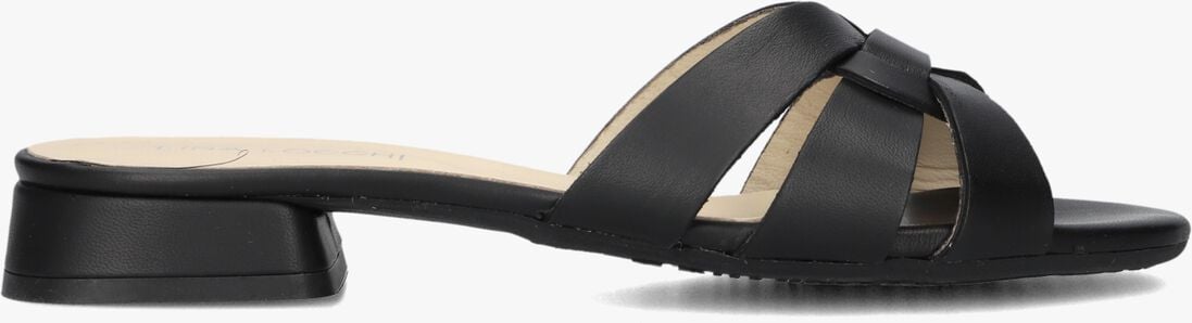 zwarte lina locchi slippers led knoop slipper