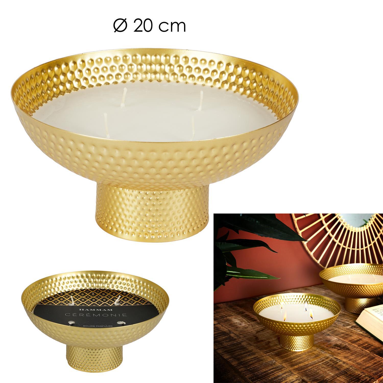BOUGIE PARFUMEE METAL DALILA D.20CM