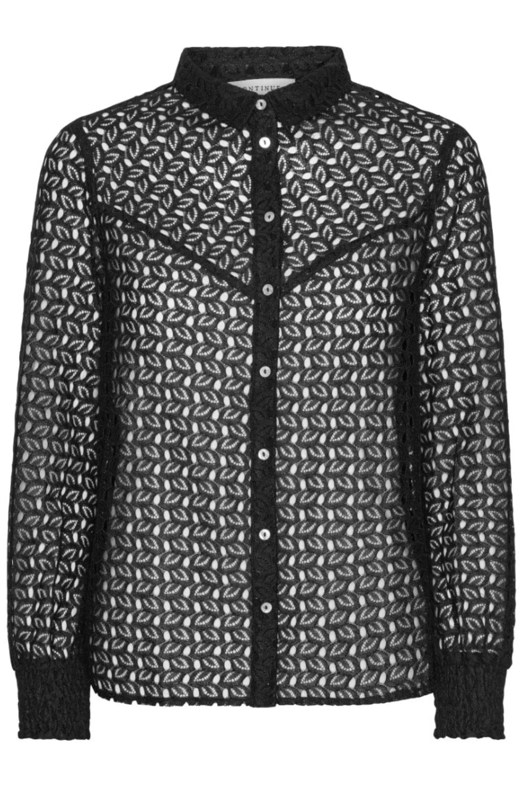 Continue Jeannie Shirt Lace 01 black