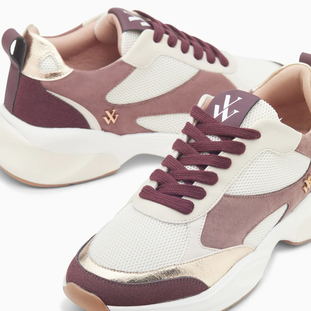 Sneakers-Baskets Shelly prune à semelle graphique