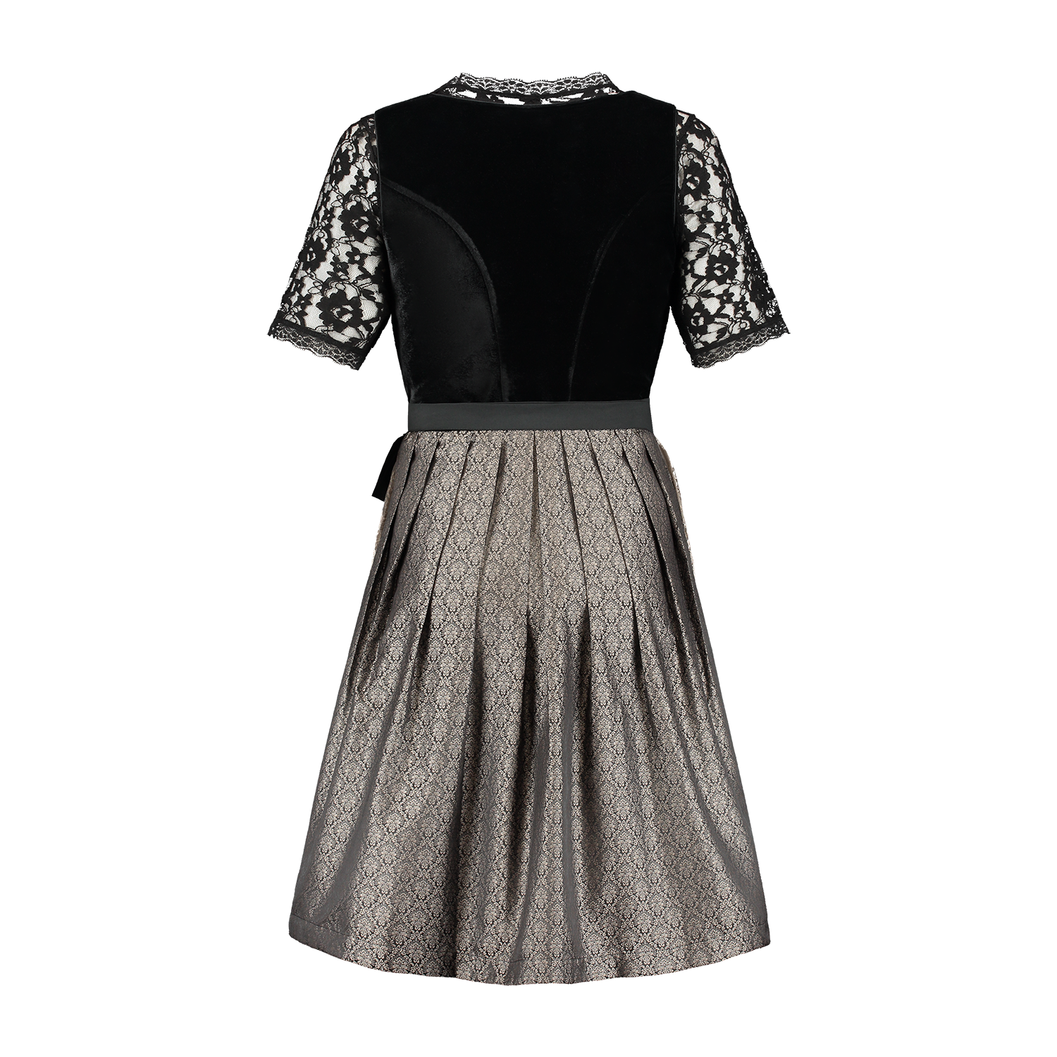Zwarte Dirndl Jurk Oktoberfest Dames Velvet