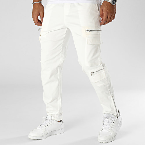 Pantalon Cargo Blanc