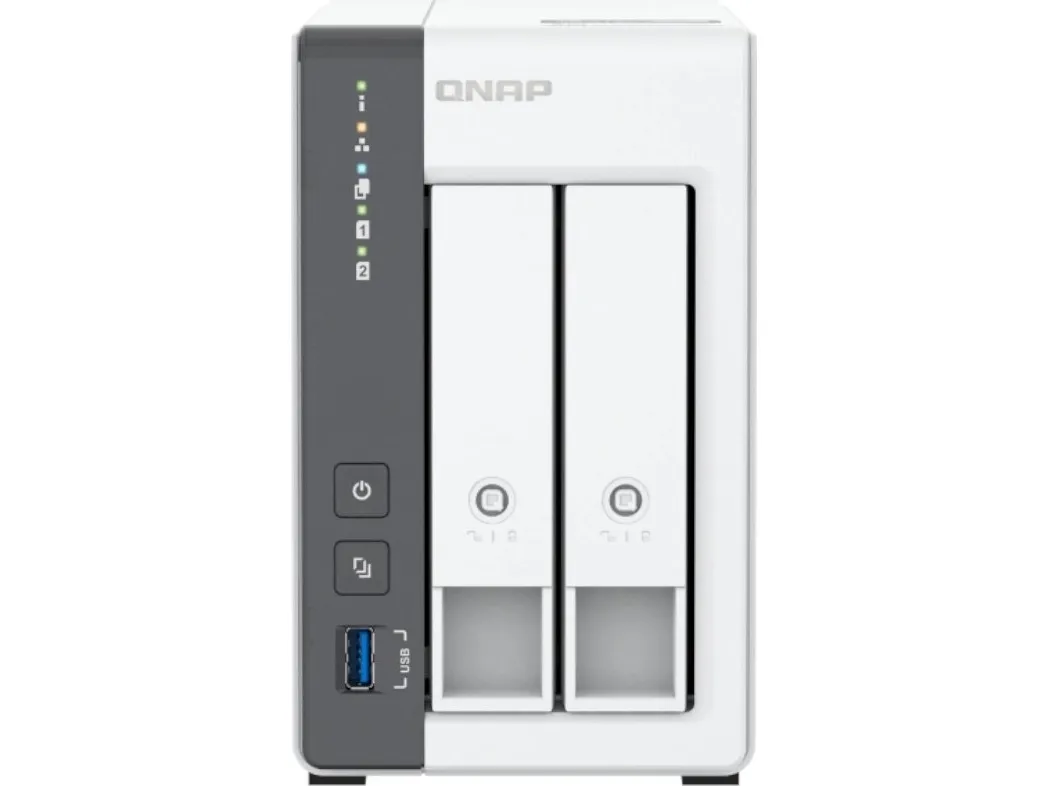 QNAP TS-216G - NAS-server - 2 bays - SATA 6Gb/s - RAID JBOD, 0, 1 - RAM 4 GB - 2.5 Gigabit Ethernet - iSCSI support