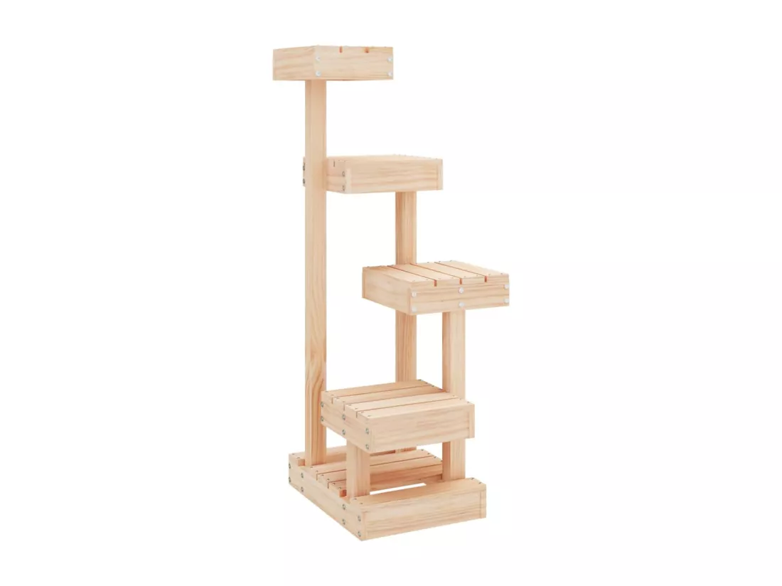 Arbre à chat 45,5x49x103 cm Bois de pin massif