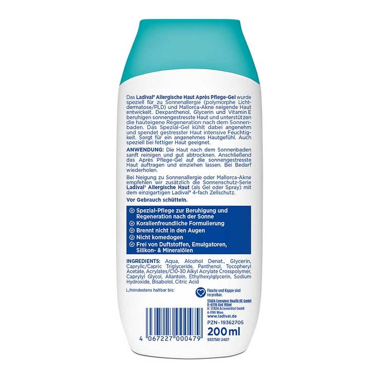 Ladival allergische Haut Apres Pflegegel, 200 ml