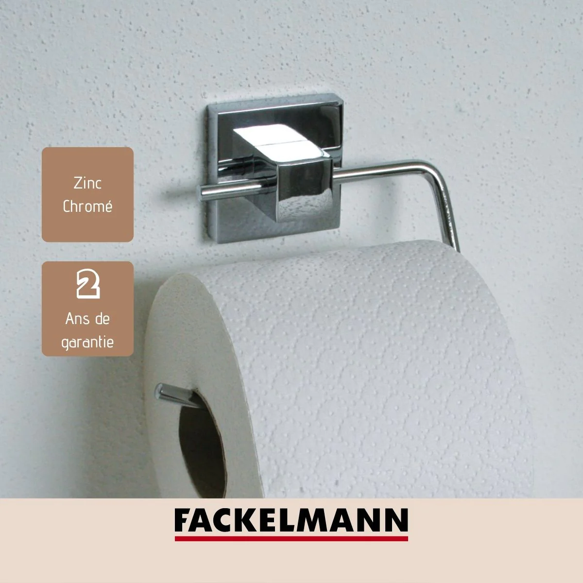Porte papier toilette mural gris Mare Fackelmann