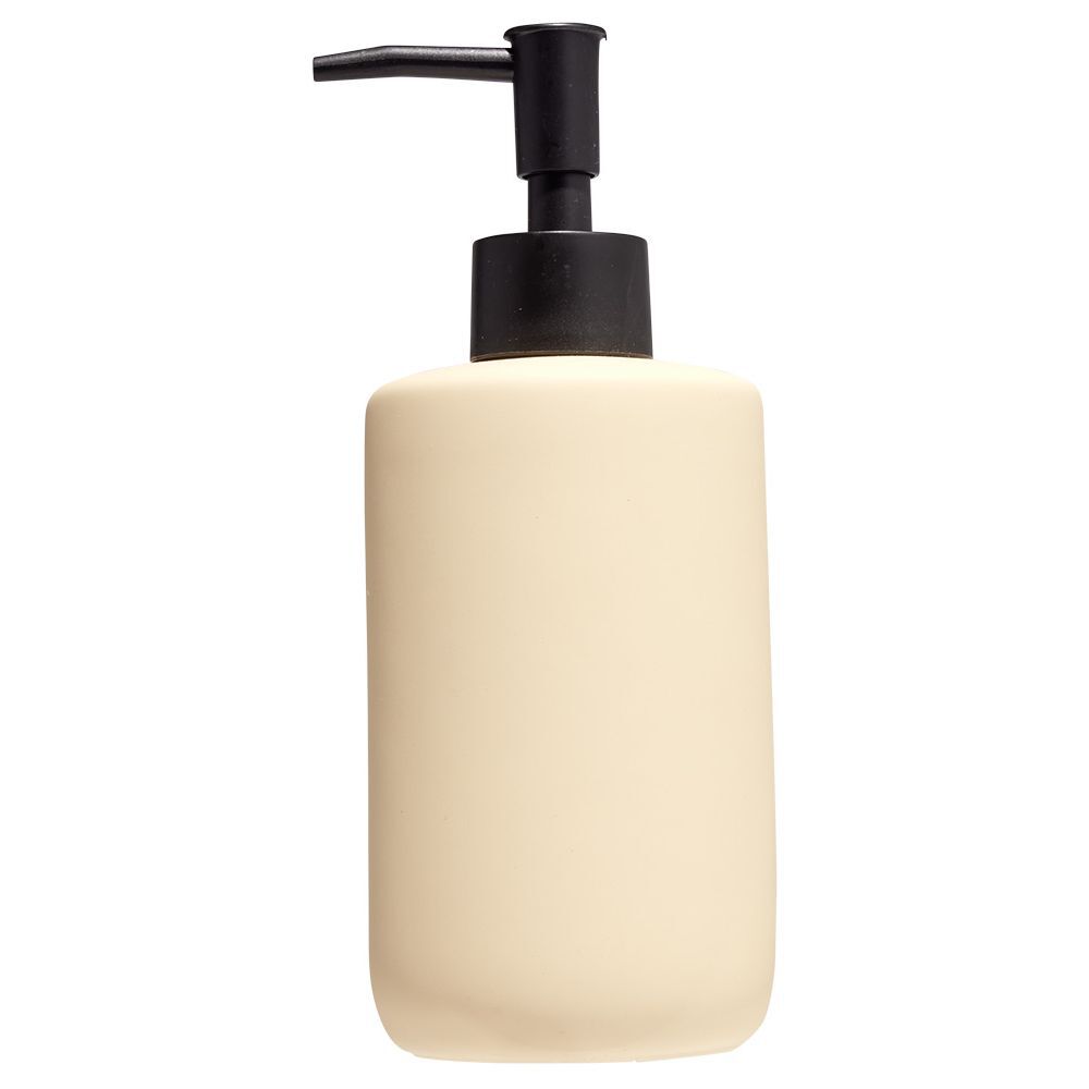 Distributeur de savon céramique rose Ø7xH18,5cm