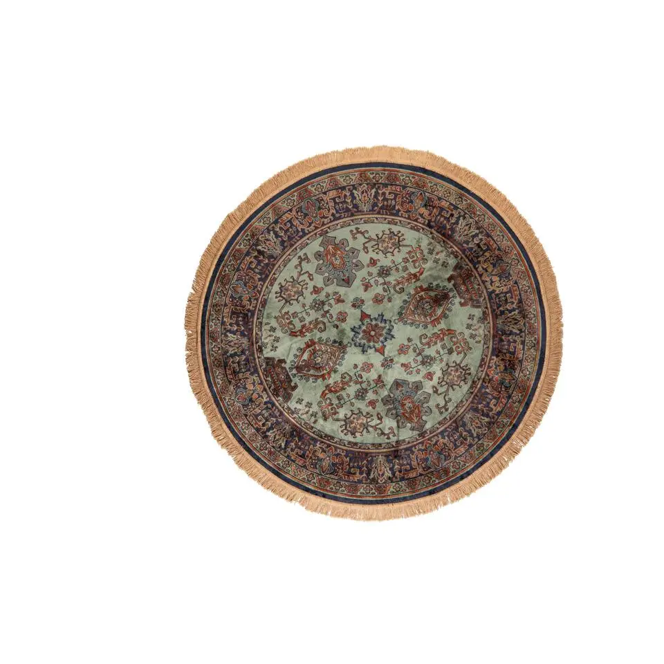 Housecraft Raz Vloerkleed Rond 200 cm Perzisch/ Oosters Motief Groen