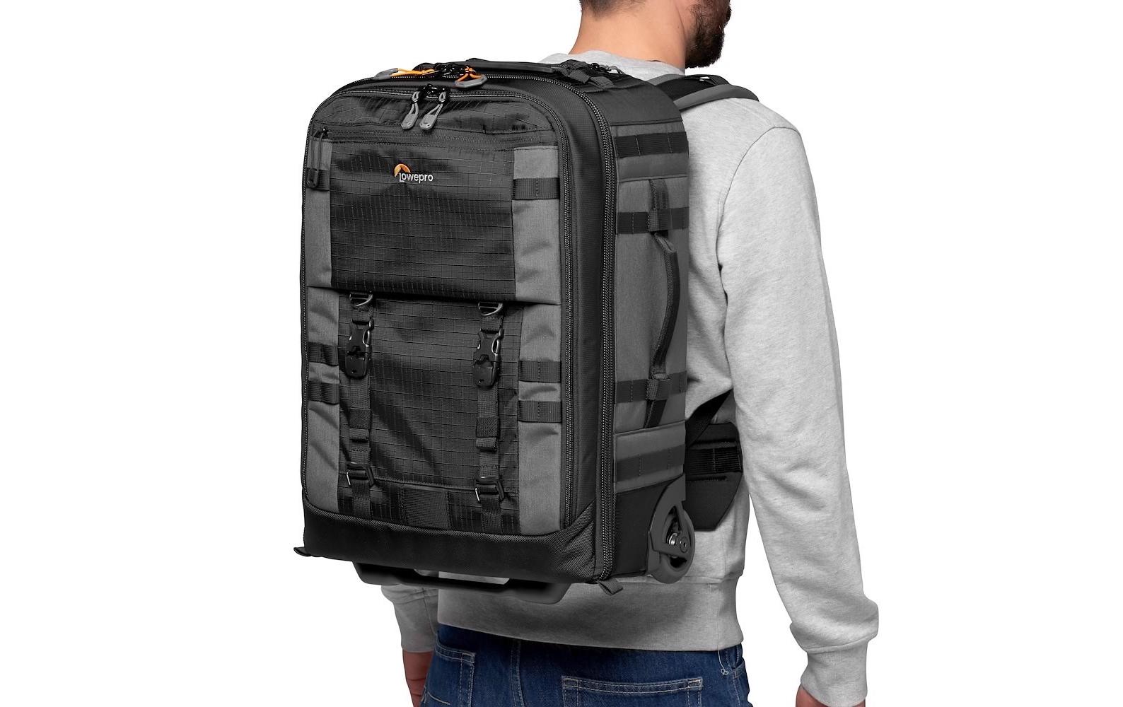 Fotorucksack Pro Trekker RLX 450 AW II (GRL)<br>Rucksack-Roller für Profifotografen zur Organisation der Ausrüstung in einem kompakten Handgepäckformat