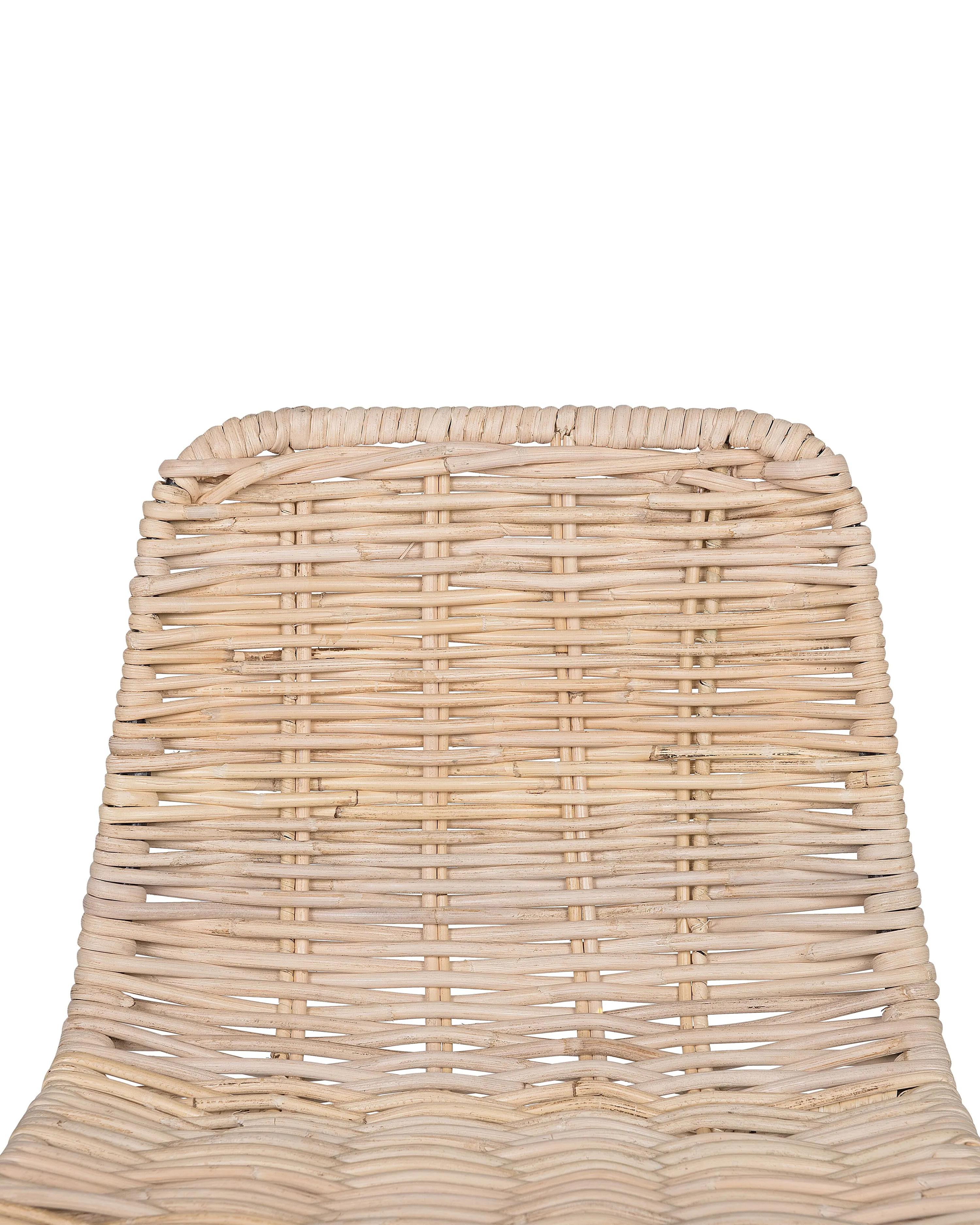 Set van 2 barstoelen CASSITA Rotan Natuurlijk