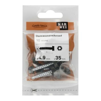 KARWEI damwandschroef 4,9x35 mm (10 stuks)