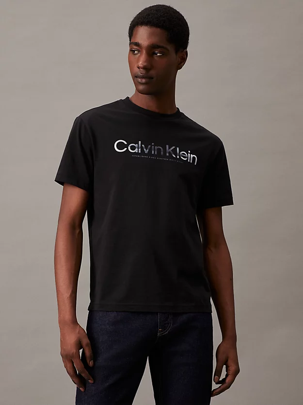 Camiseta de algodão com logotipo