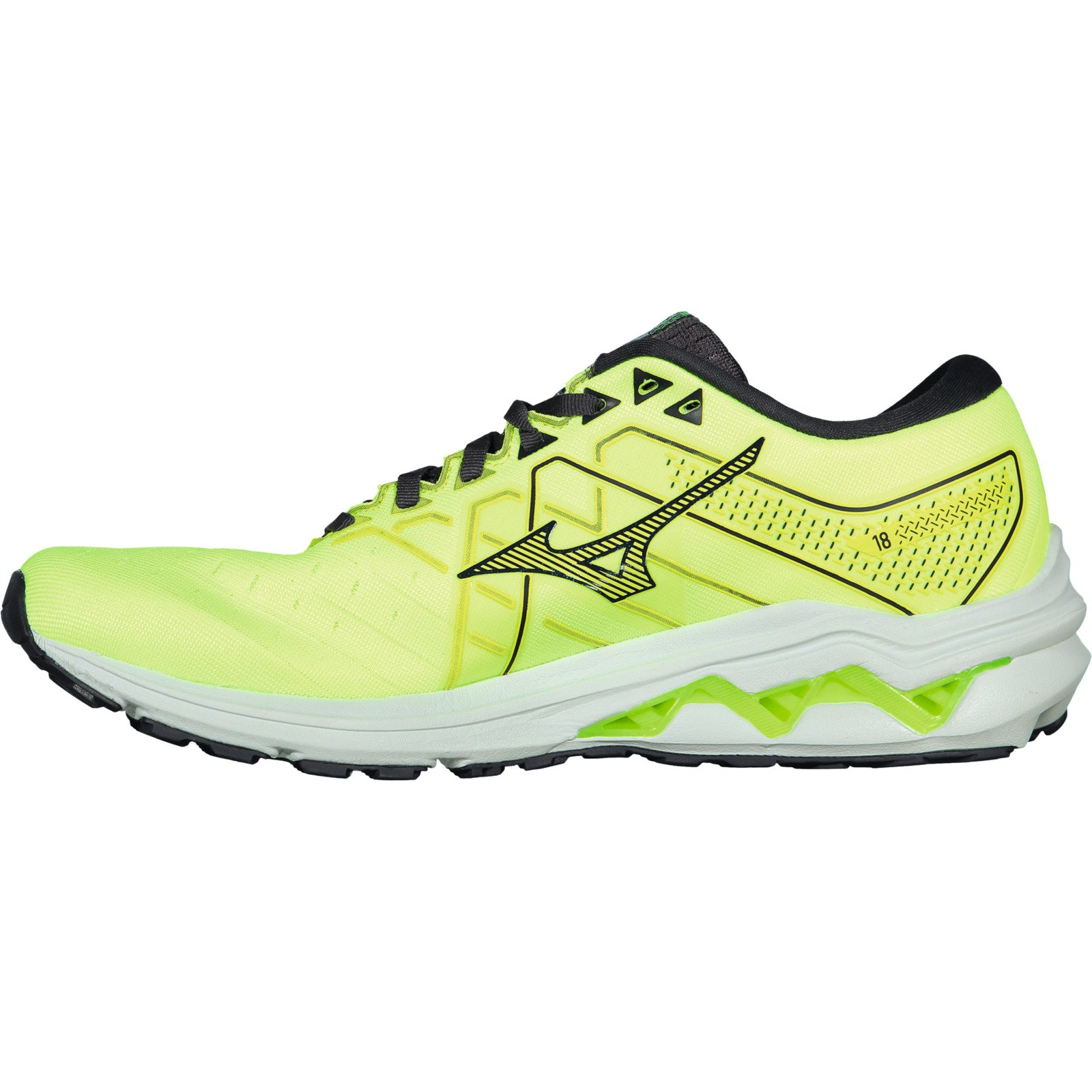 Mizuno Herren-Laufschuh Wave Inspire 18 gelb, 46.5