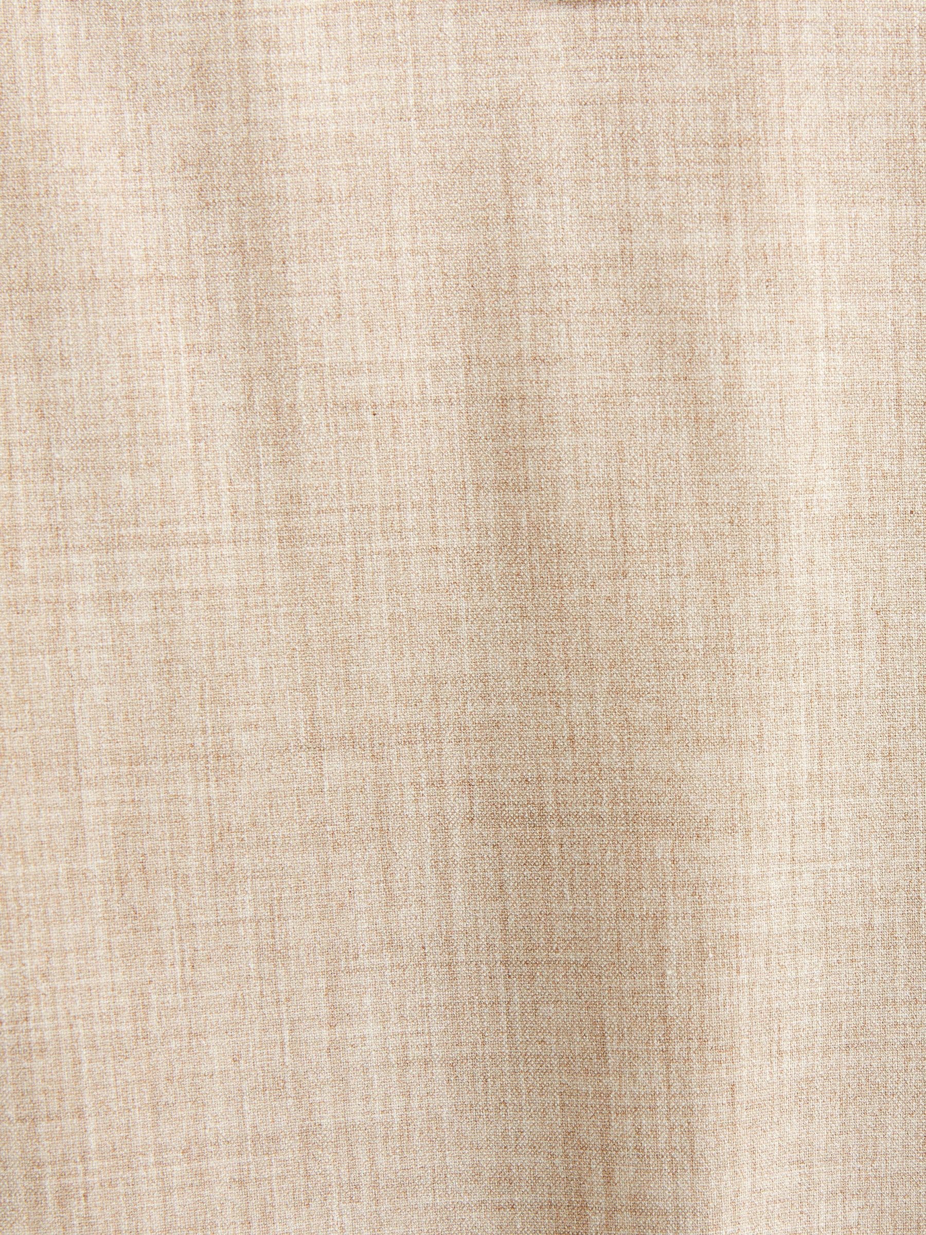 Pastelgeel - Slim Fit - Motionflex kostuum met stretch: pantalon