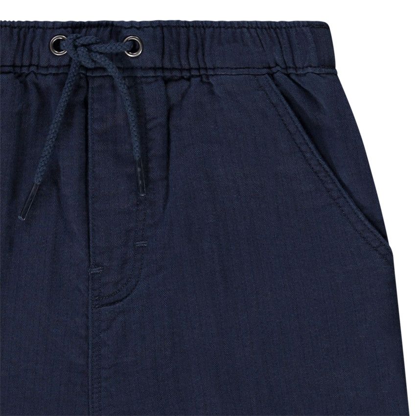 Pantalon uni en toile pour bébé garçon - Bleu marine