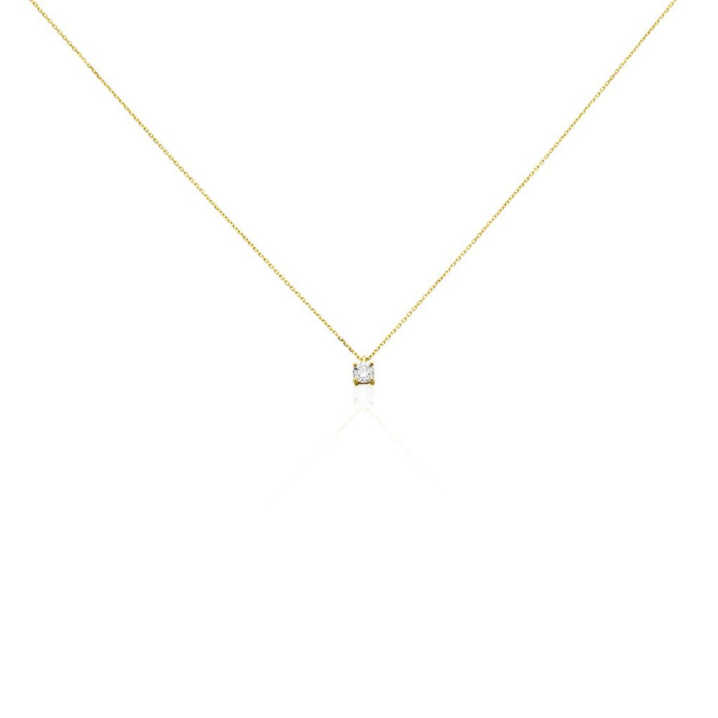 Collier Elfa Or Jaune Diamant
