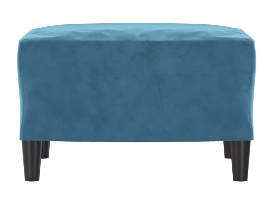 Repose-pied Bleu 60x50x41 cm Velours