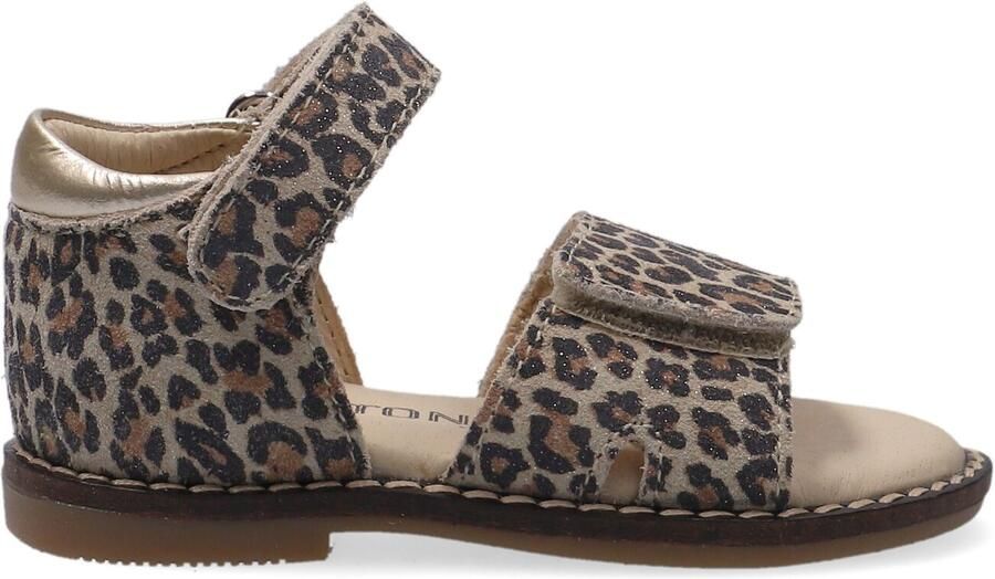 Ton & Ton Meisjes Platte sandalen E1855-212 Beige Leer