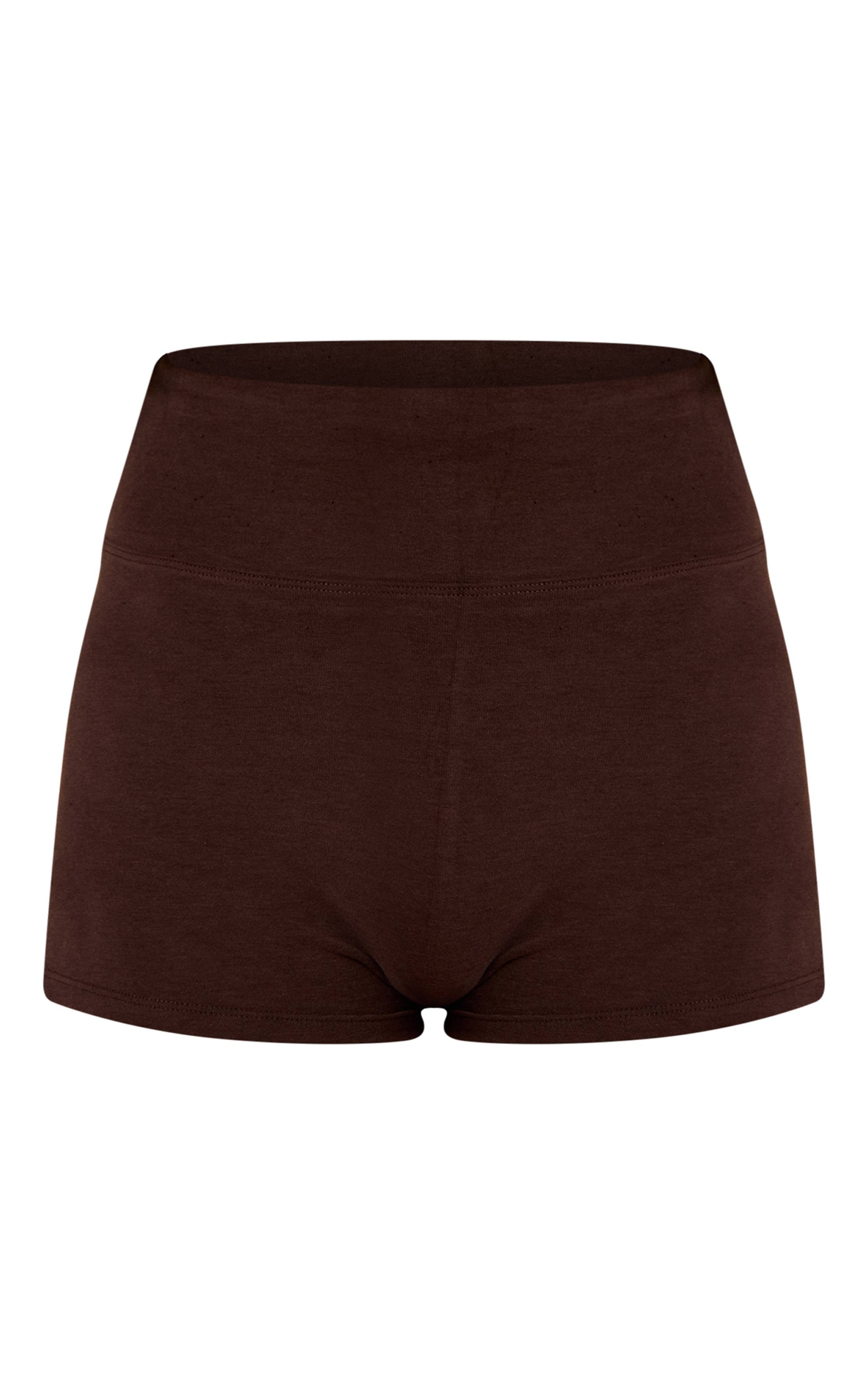 Chocolat Short Moulant En Coton Doux