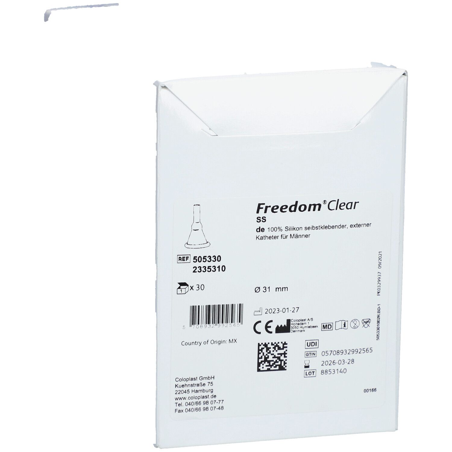 Freedom Clear® Kondom-Urinal 31mm x 5cm